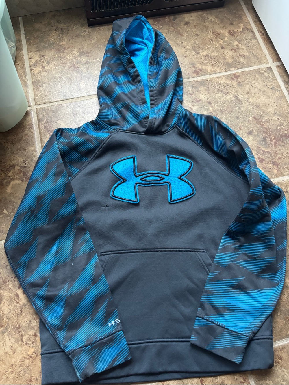 Under Armour Gray and Blue Pullover Hoodie